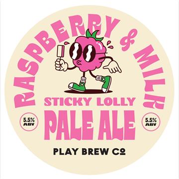 Play Sticky Lolly Raspberry & Vanilla Milkshake Pale Keg