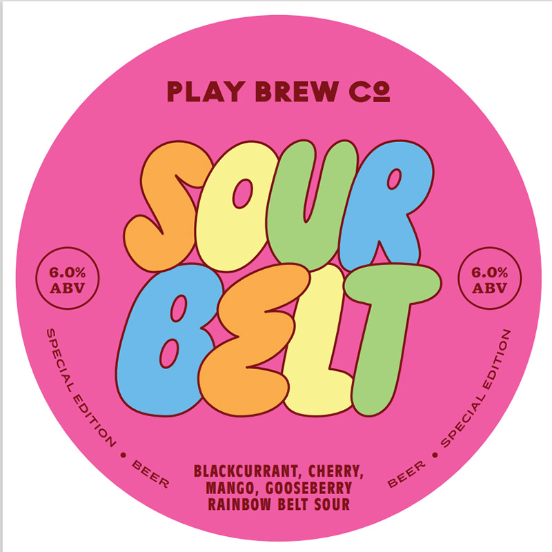 Play Sour Belt Rainbow Belt Sour Keg