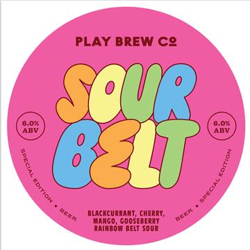 Play Sour Belt Rainbow Belt Sour Keg