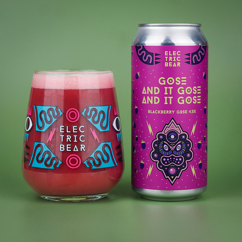 Electric Bear Gose, And It Gose And It Gose Cans