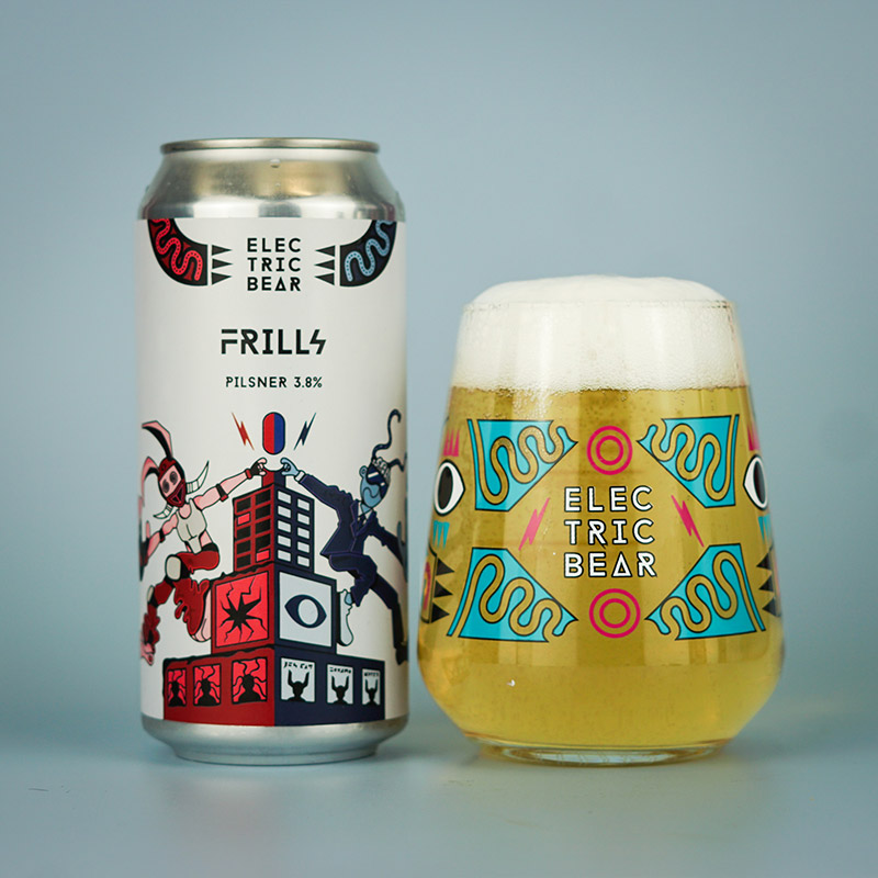 Electric Bear Frills Pilsner Cans