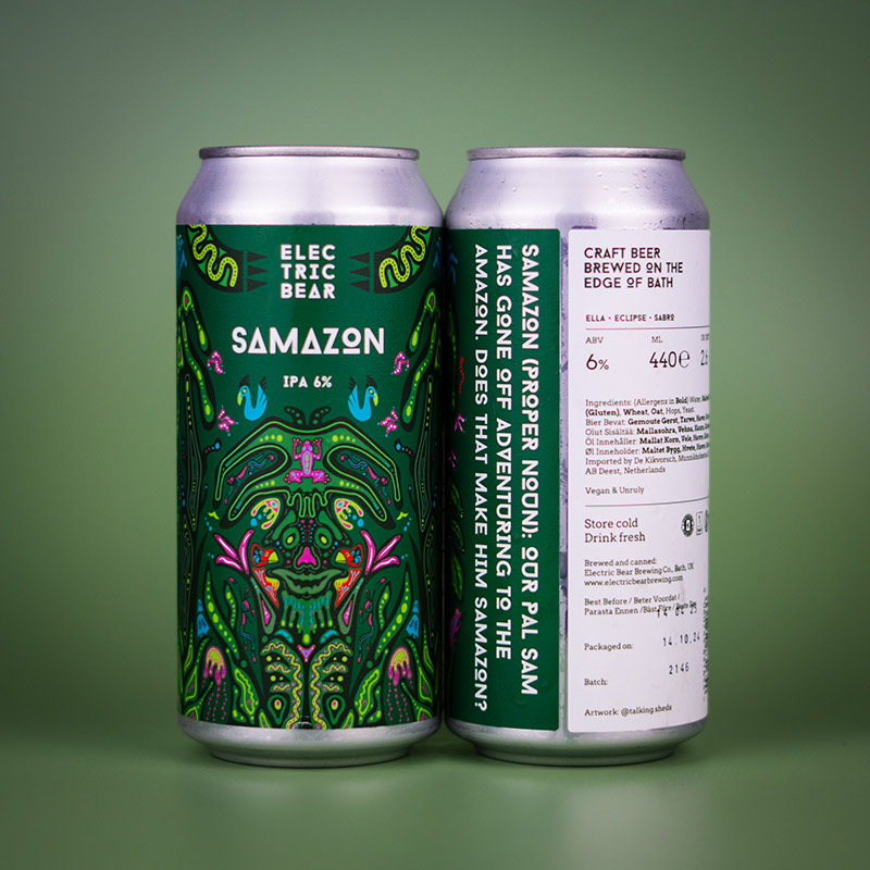 Electric Bear Samazon IPA Cans