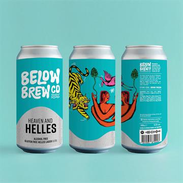 Below Brew Heaven & Helles Gluen Free Helles Lager Cans