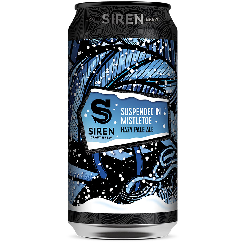 Siren Suspended In Mistletoe Hazy Pale Ale Cans