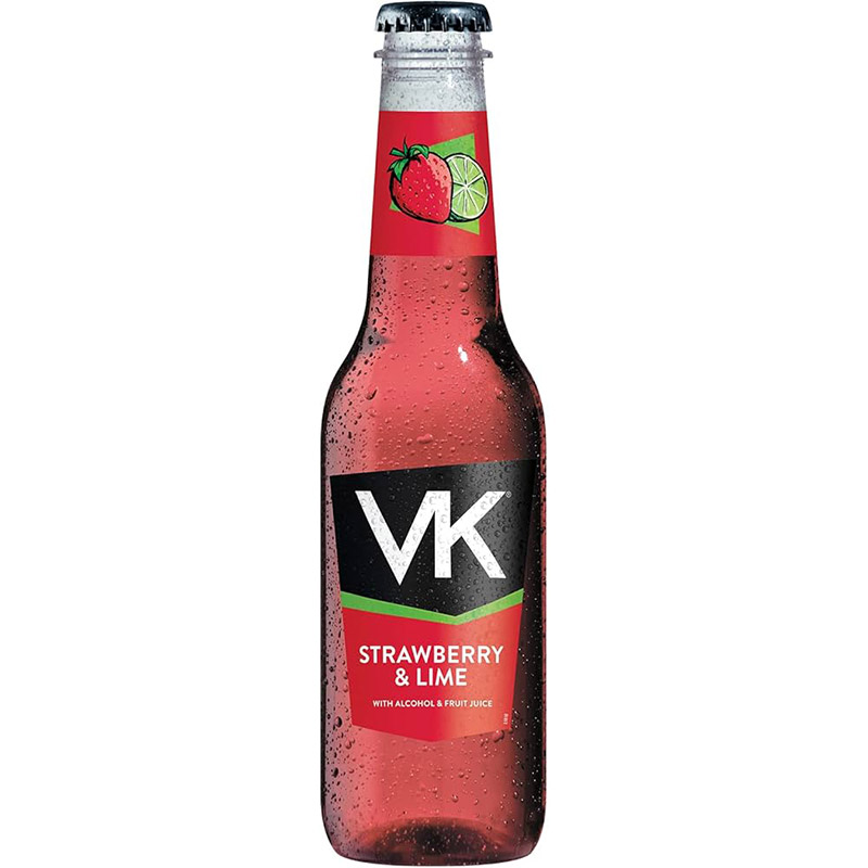 VK Strawberry and Lime Plastic 275ml Bottles