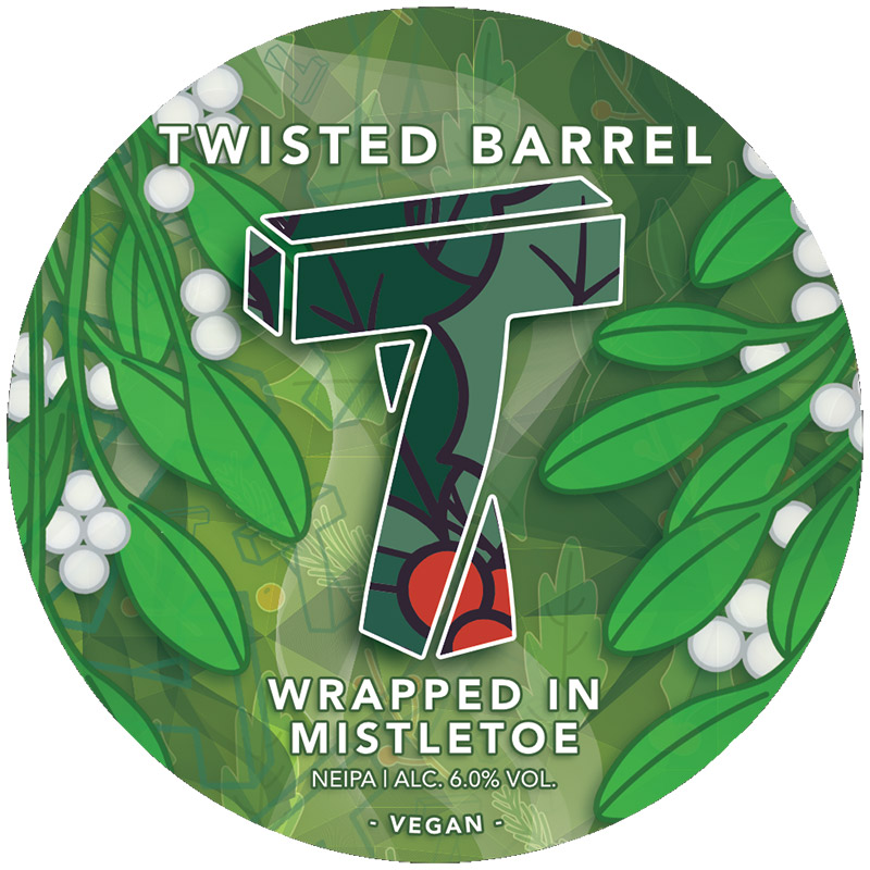 Twisted Barrel Wrapped in Mistletoe NEIPA Keg