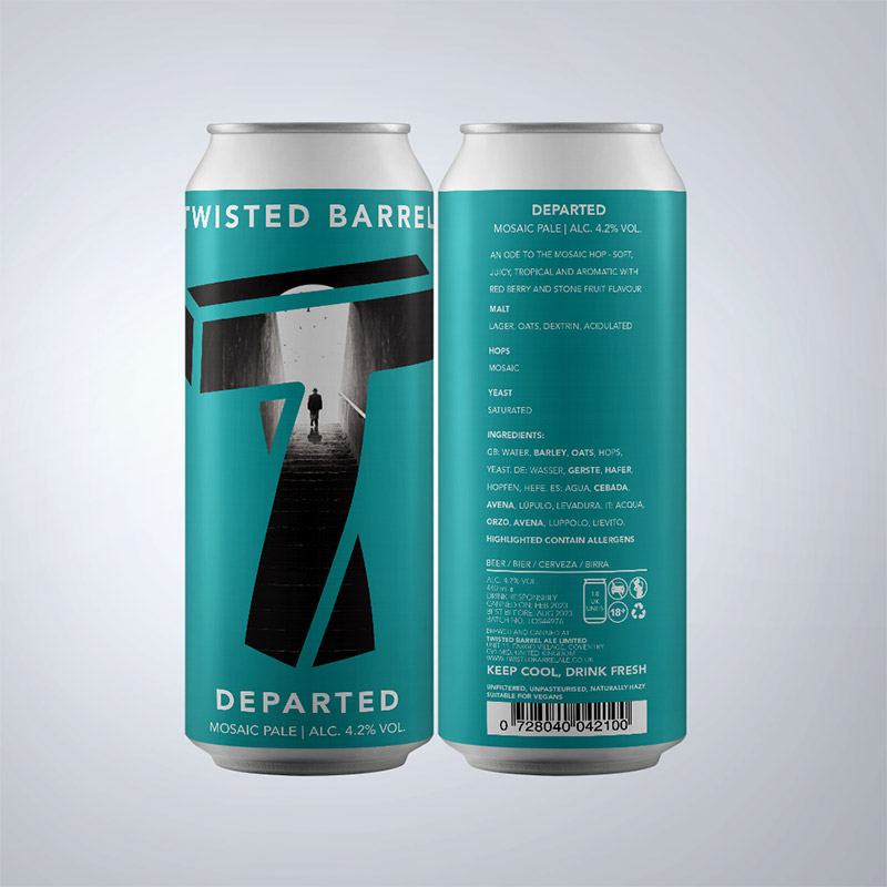 Twisted Barrel Departed Mosaic Pale Cans