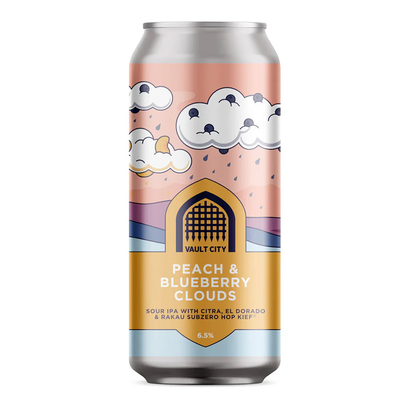 Vault City Peach & Blueberry Clouds Cans