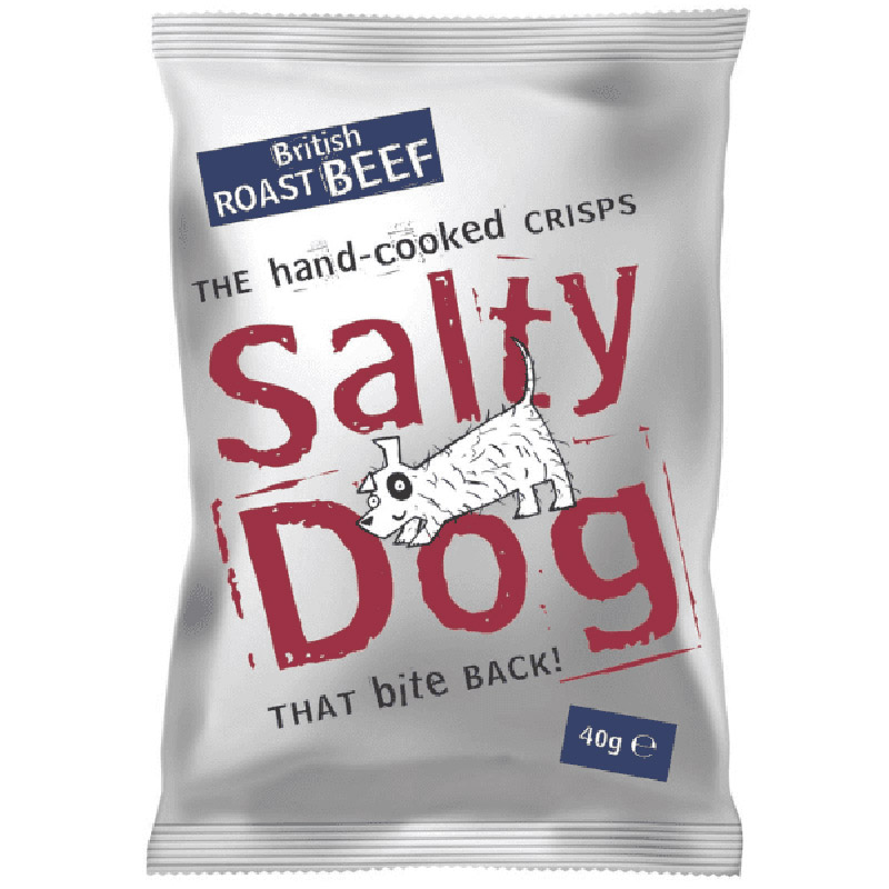 Salty Dog British Roast Beef Crisps