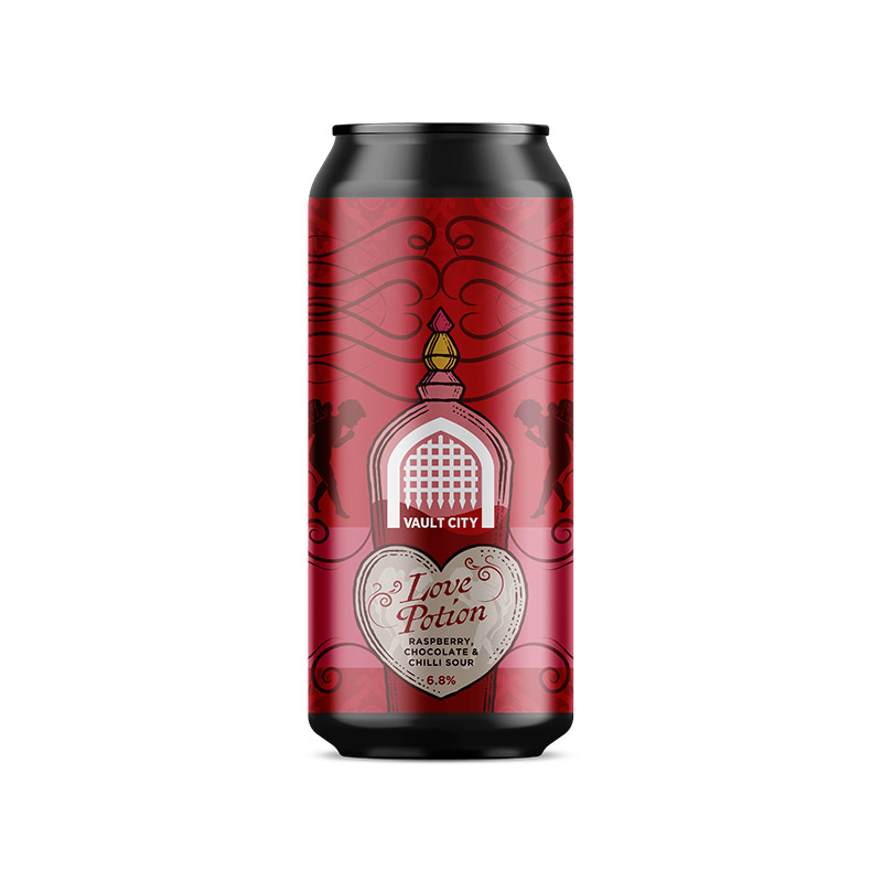 Vault City Love Potion Raspberry, Chocolate & Chilli Sour Cans