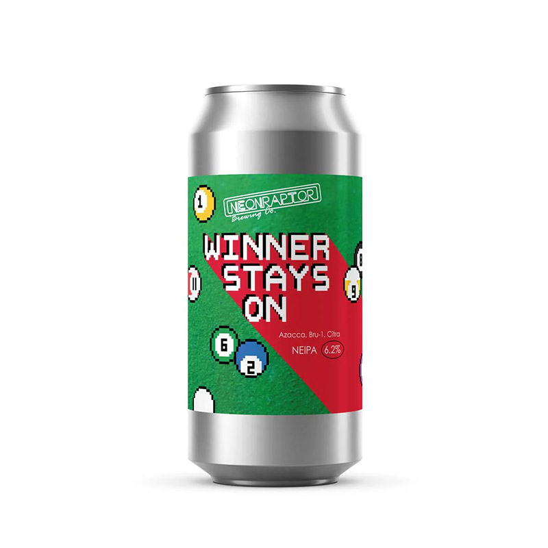 Neon Raptor Winner Stays On NEIPA Cans