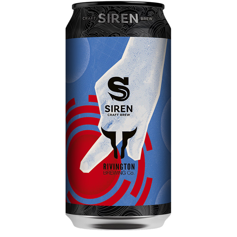 Siren X Rivington Brew Co Push The Button Hazy IPA Cans