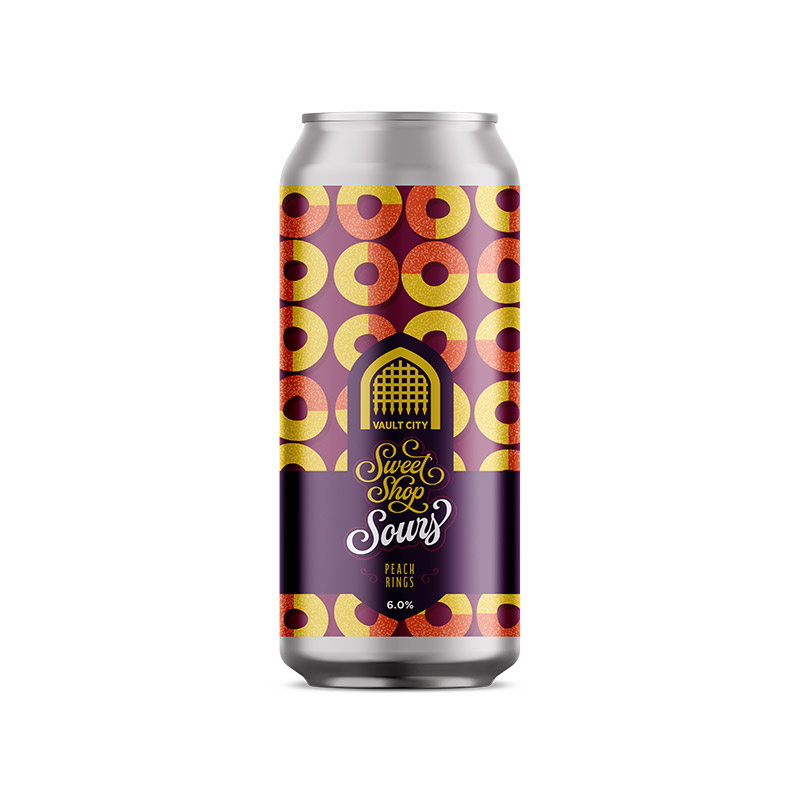 Vault City Sweet Shop Peach Rings Cans