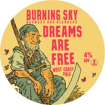 Burning Sky Dreams Are Free Pale Ale Keg